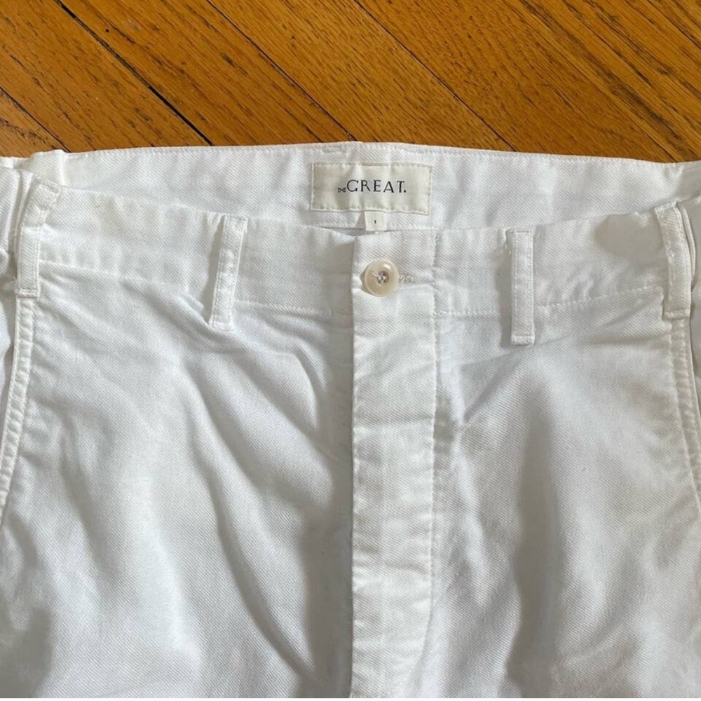 The Great Slouch Slack White Slim Straight White Pants - size 1/ Small - Picture 6 of 7
